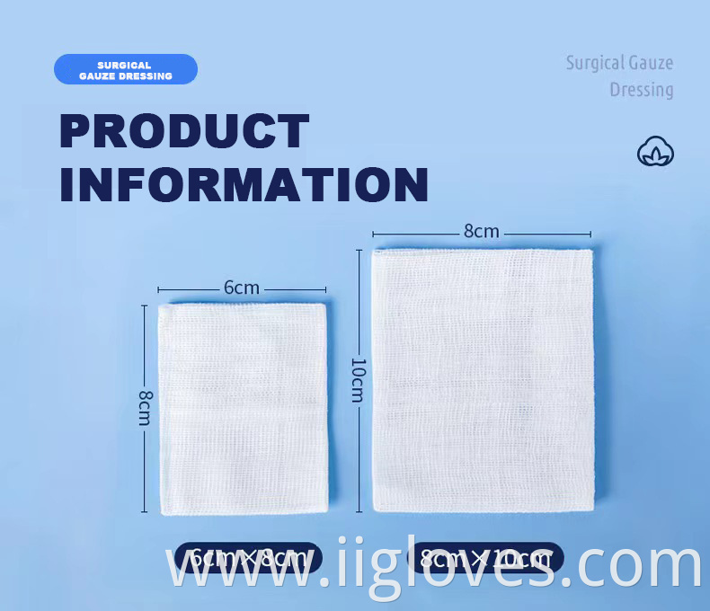 OEM Hospital Medical Ultrasonic 100% Cotton Medical Materials & Accessories Eco Friendly Medical Non Woven Gauze